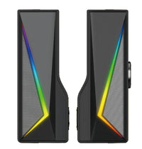 HKM-072083 Deep Bass Hi-Fi Bluetooth Speakers with RGB Lighting and Magnetic Woofer