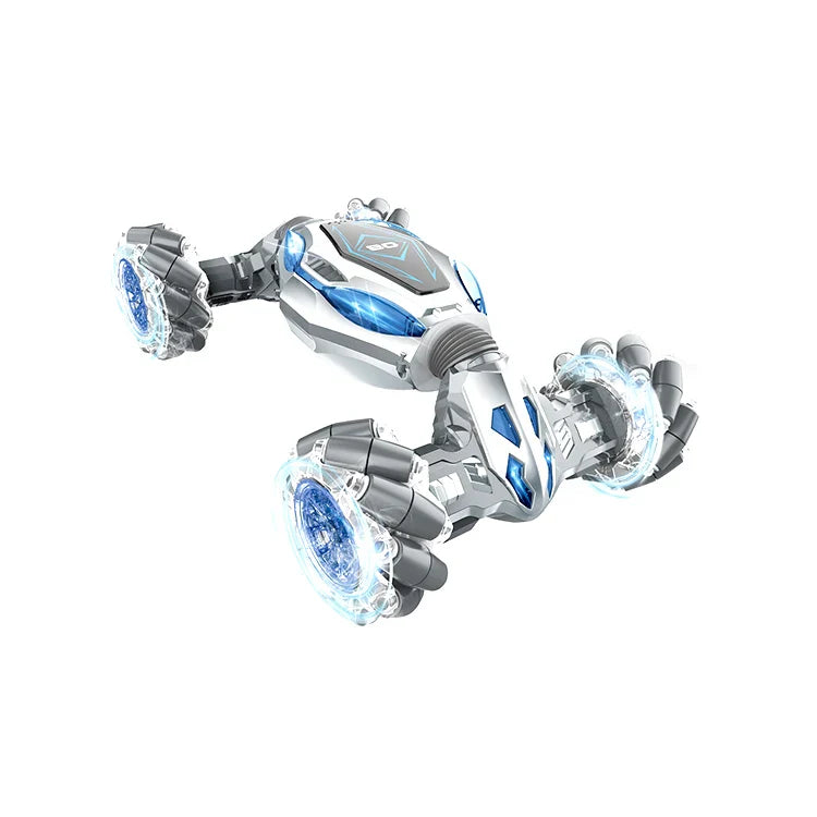 HKM-072083 Double Sided Stunt RC Twister Car with Gesture Control, Lights, and Music - Indoor/Outdoor Fun