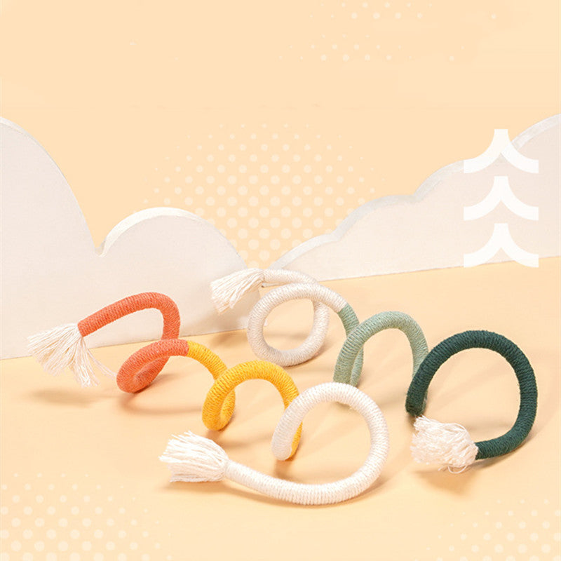 HKM-0720957 Self-Relieving Catnip Rope Toy - Cotton Thread with Vibrant Colors