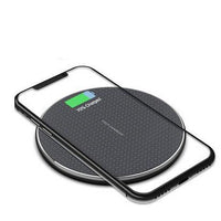 HKM-072147 Ultra-thin Round Wireless Charger, 10W Aluminum Alloy, Multiple Colors Available