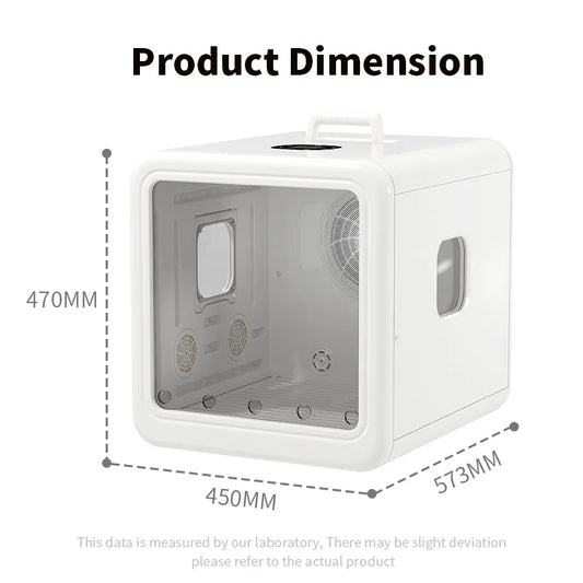 HKM-072339 Eco-Friendly 70L Pet Hair Drying Cabinet for Cats and Small Animals - Low Noise, Multiple Time Settings