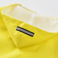 HKM-0723517 Puppy Print Raincoat for Dogs - Waterproof and Lightweight, Available in Yellow, Blue, Pink Sizes S to XL