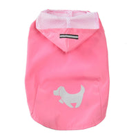HKM-0723517 Puppy Print Raincoat for Dogs - Waterproof and Lightweight, Available in Yellow, Blue, Pink Sizes S to XL