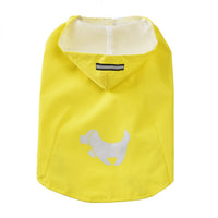 HKM-0723517 Puppy Print Raincoat for Dogs - Waterproof and Lightweight, Available in Yellow, Blue, Pink Sizes S to XL
