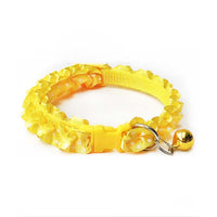 HKM-0723901 Lace Pet Collar Necklace for Cats and Dogs with Bell - Mohair Material, Multiple Color Options