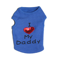 HKM-0724285 Dog Mom and Dad Casual Pet Vest in Various Colors and Sizes