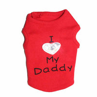 HKM-0724285 Dog Mom and Dad Casual Pet Vest in Various Colors and Sizes