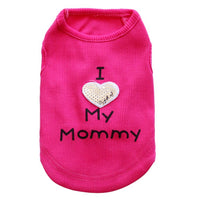 HKM-0724285 Dog Mom and Dad Casual Pet Vest in Various Colors and Sizes