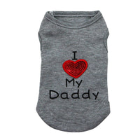 HKM-0724285 Dog Mom and Dad Casual Pet Vest in Various Colors and Sizes
