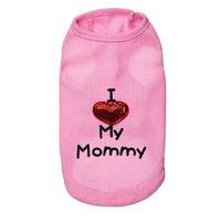 HKM-0724285 Dog Mom and Dad Casual Pet Vest in Various Colors and Sizes