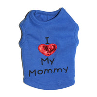 HKM-0724285 Dog Mom and Dad Casual Pet Vest in Various Colors and Sizes