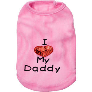 HKM-0724285 Dog Mom and Dad Casual Pet Vest in Various Colors and Sizes