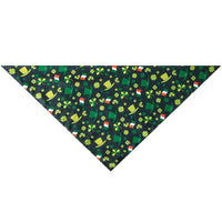 HKM-0724285 Irish Festival Cartoon Pet Triangle Scarf - Two Stylish Designs in Polyester