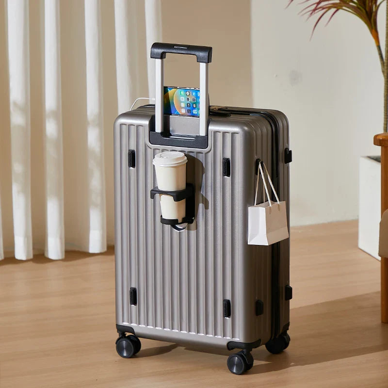 HKM-072467 Lightweight Soft-Shell Travel Luggage Set - Ideal for Easy Carry-On Navigation