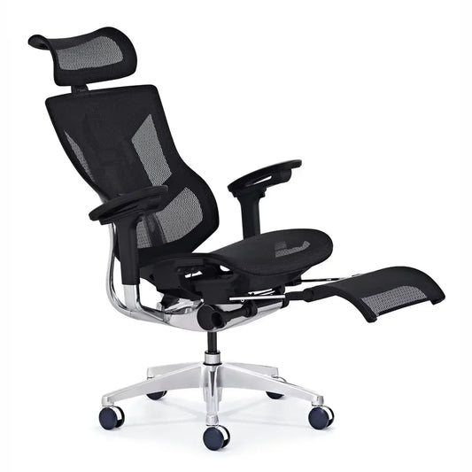 HKM-072531 Ergonomic Adjustable High Back Mesh Office Chair with 4D Armrests and Footrest