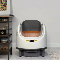 HKM-072531 Smart Cat Litter Box with Dual Channel Automatic Cleaning and UV Deodorizing - 68L Capacity
