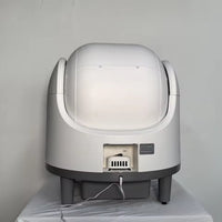 HKM-072531 Smart Cat Litter Box with Dual Channel Automatic Cleaning and UV Deodorizing - 68L Capacity