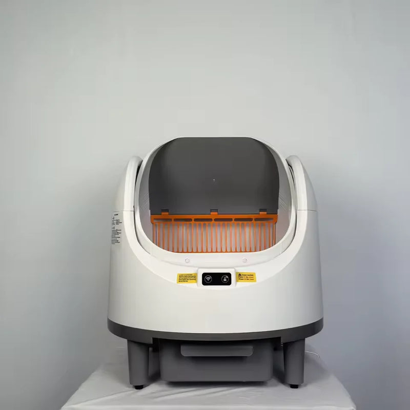 HKM-072531 Smart Cat Litter Box with Dual Channel Automatic Cleaning and UV Deodorizing - 68L Capacity