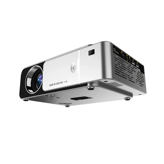 HKM-072595 720P LED Video Projector with 4K and Full HD 1080P Support for Home Cinema Experience