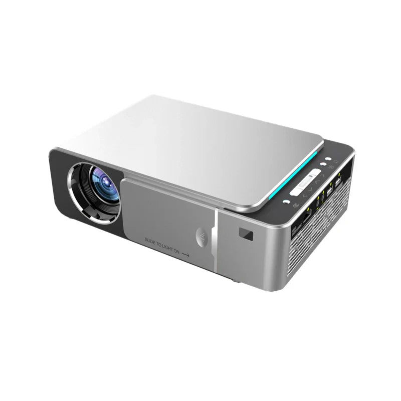 HKM-072595 720P LED Video Projector with 4K and Full HD 1080P Support for Home Cinema Experience