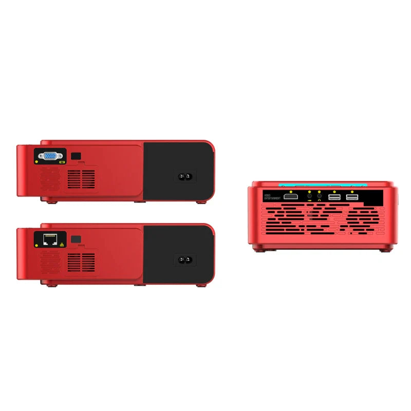 HKM-072595 720P LED Video Projector with 4K and Full HD 1080P Support for Home Cinema Experience