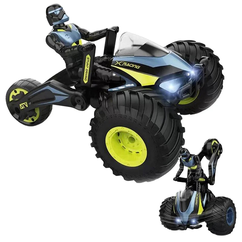 HKM-072659 Remote Control Stunt Motorcycle with 6 Channels - Indoor/Outdoor Fun for Ages 5 and Up