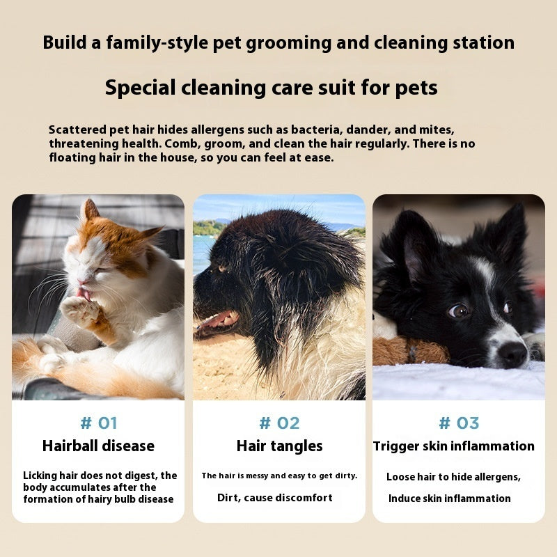 HKM-0727485 Multifunctional Vacuum Cleaner with Pet Hair Conditioner and Grooming Attachments