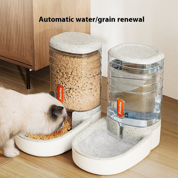 HKM-0727869 Automatic Pet Water Fountain and Feeder with 3.8L Capacity for Cats and Dogs - Available in Multiple Colors