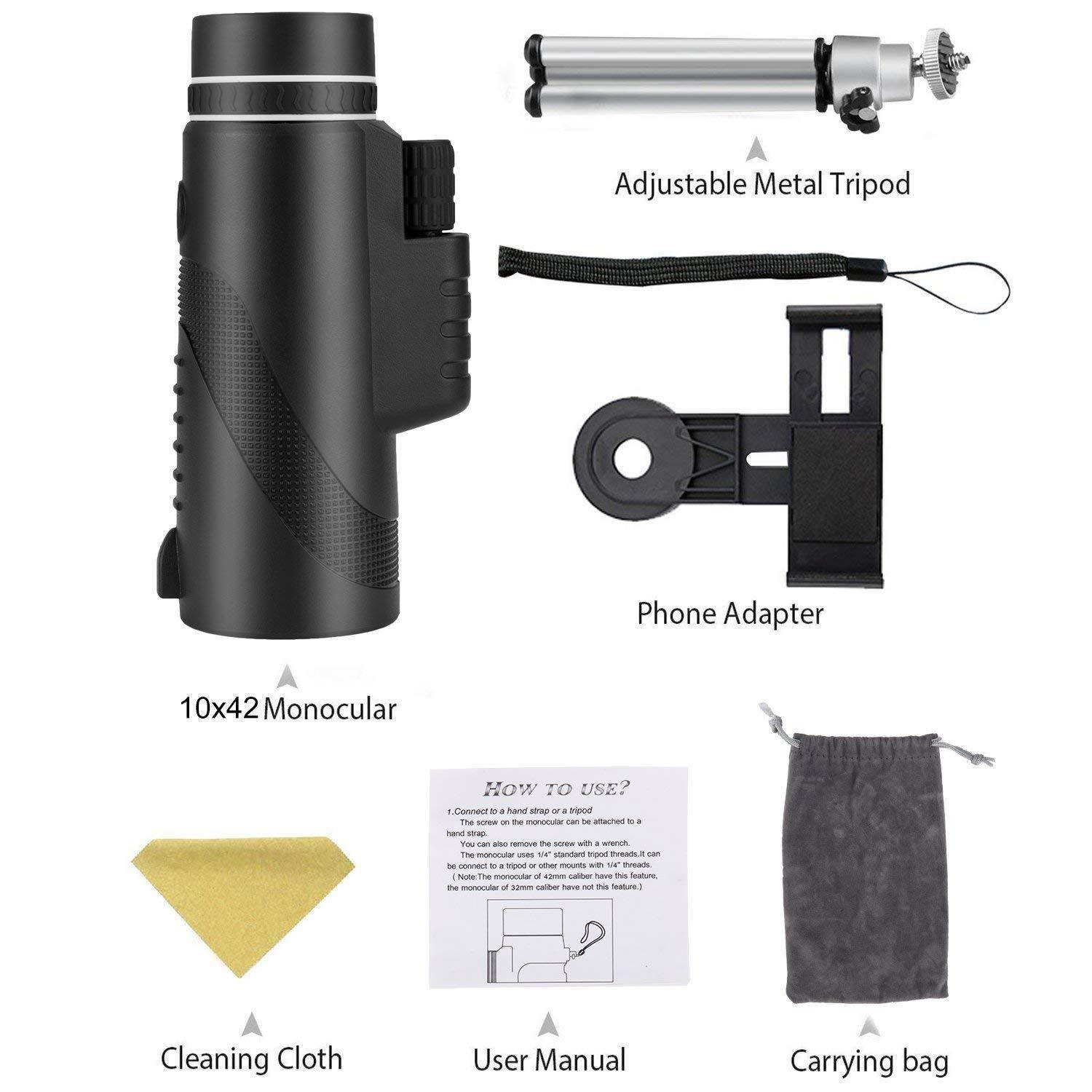 HKM-072787 HD 40x60 Waterproof Cellphone Telescope with Fully Coated Optics