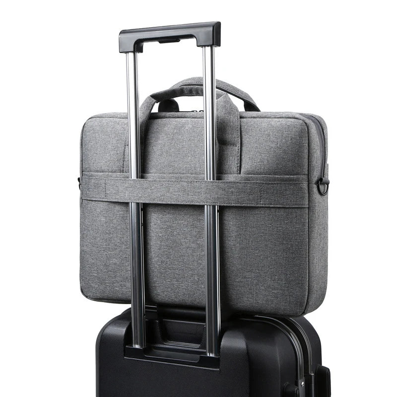 HKM-072787 Waterproof Multifunctional Laptop Bag for Business Travel, Oxford Fabric Crossbody Sleeve Case