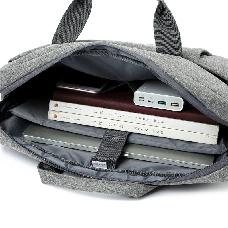 HKM-072787 Waterproof Multifunctional Laptop Bag for Business Travel, Oxford Fabric Crossbody Sleeve Case