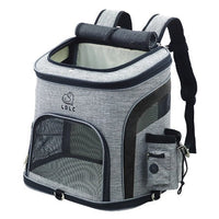 HKM-0728125 Pet Carrier Backpack for Small Pets - Durable Nylon, Breathable, 20kg Capacity - Available in Gray, Green, Orange, Blue