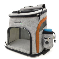 HKM-0728125 Pet Carrier Backpack for Small Pets - Durable Nylon, Breathable, 20kg Capacity - Available in Gray, Green, Orange, Blue
