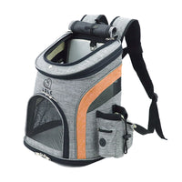 HKM-0728125 Pet Carrier Backpack for Small Pets - Durable Nylon, Breathable, 20kg Capacity - Available in Gray, Green, Orange, Blue