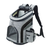 HKM-0728125 Pet Carrier Backpack for Small Pets - Durable Nylon, Breathable, 20kg Capacity - Available in Gray, Green, Orange, Blue