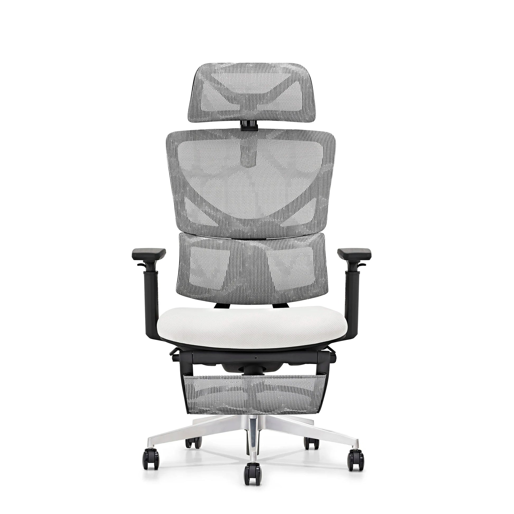 HKM-072851 Ergonomic Adjustable Office Chair with Footrest, Mesh Fabric and Swivel Base