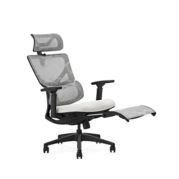 HKM-072851 Ergonomic Adjustable Office Chair with Footrest, Mesh Fabric and Swivel Base