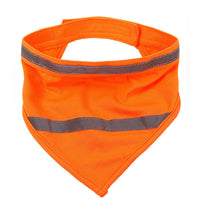 HKM-0729277 Reflective Fluorescent Triangle Scarf in Bright Yellow and Orange, Available in S, M, L Sizes