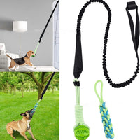 HKM-0730301 Durable Latex Dog Tug of War Rope Toy for Molar Cleaning - 140cm / 240cm Stretch