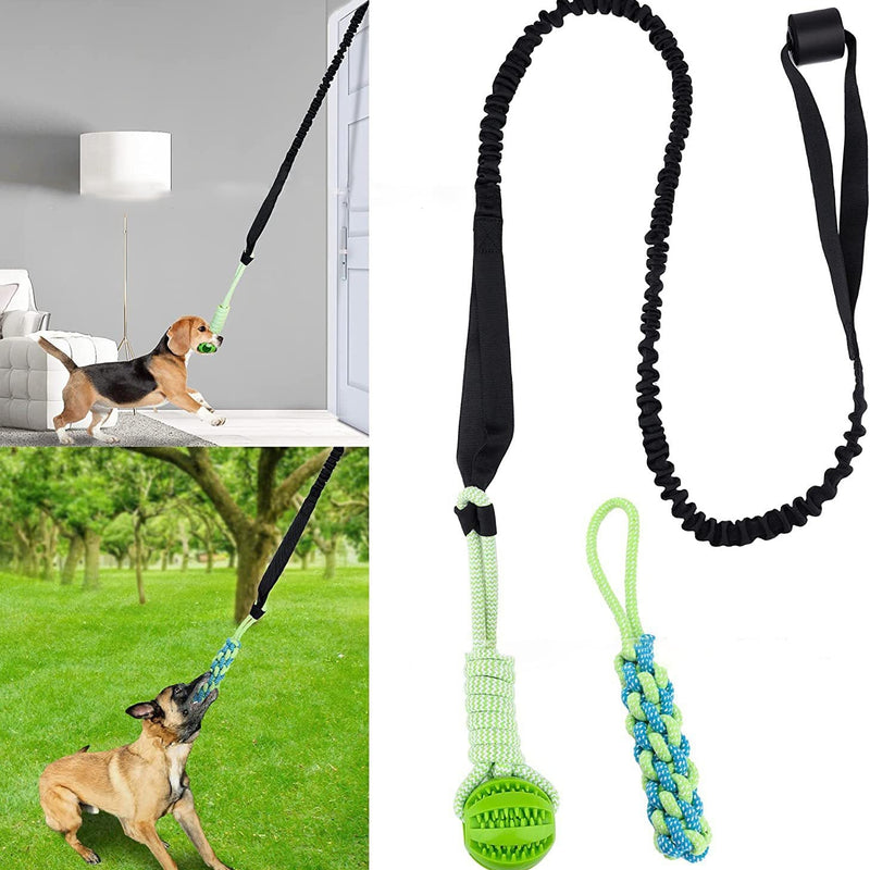 HKM-0730301 Durable Latex Dog Tug of War Rope Toy for Molar Cleaning - 140cm / 240cm Stretch