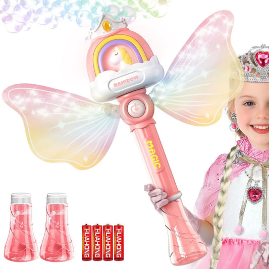 HKM-073043 Unicorn Mini Bubble Wands for Kids - Automatic Bubble Blower Toy, Perfect for Outdoor Fun