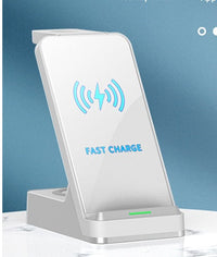 HKM-073107 Three-in-One Wireless Charger with Indication Function - Compatible with Multiple Devices