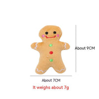 HKM-0731325 Christmas Plush Catnip Toys - Santa Claus, Gingerbread Man, and Elk