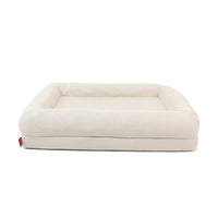 HKM-0731709 Waterproof Dog Kennel Bed - Removable Memory Sponge Cushion in Milky White