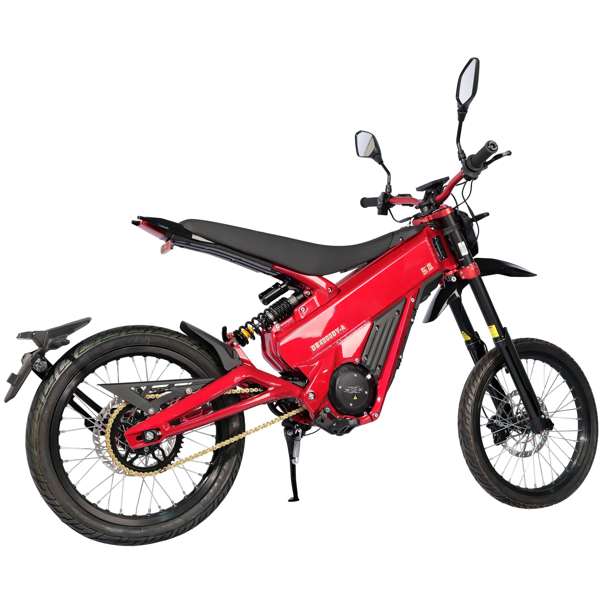 HKM-073171 Off-Road Electric Dirt Bike 60V 6500W Middrive with Long Range 40Ah Battery and Dual Hydraulic Suspension