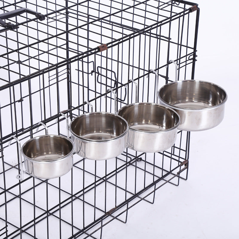HKM-0731837 Stainless Steel Dog and Cat Food Bowls Set - 6 Sizes Available