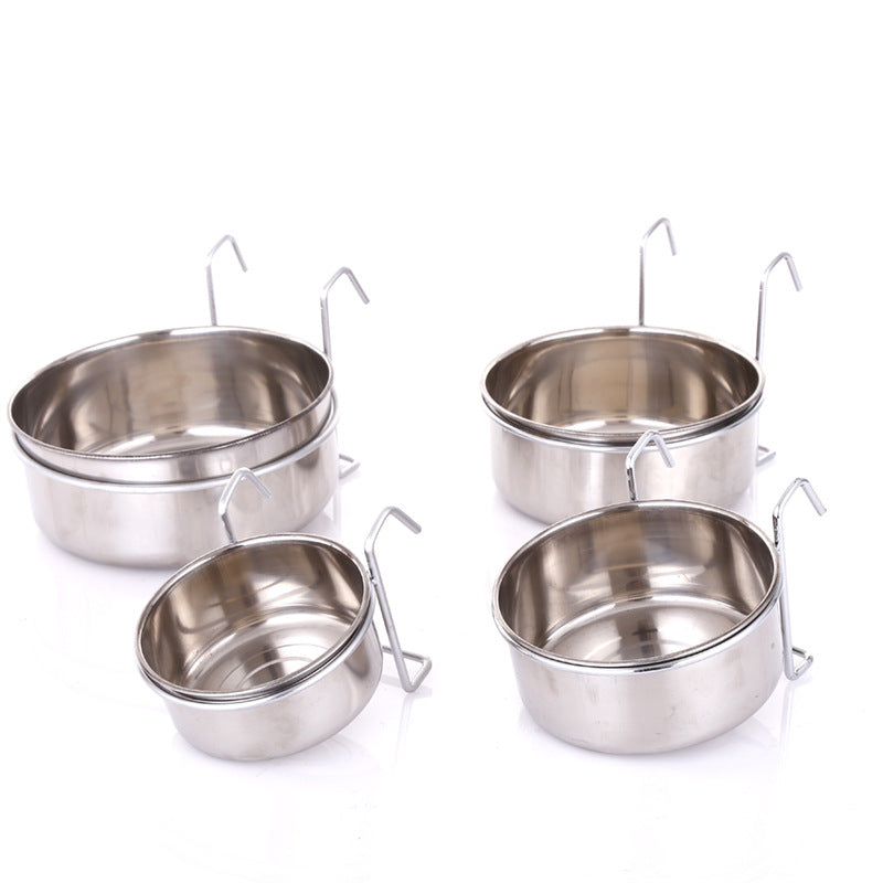 HKM-0731837 Stainless Steel Dog and Cat Food Bowls Set - 6 Sizes Available