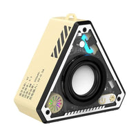 HKM-073235 Transparent Wireless Bluetooth Speaker with LED Lights and Mini Subwoofer - TWS Stereo Sound Box