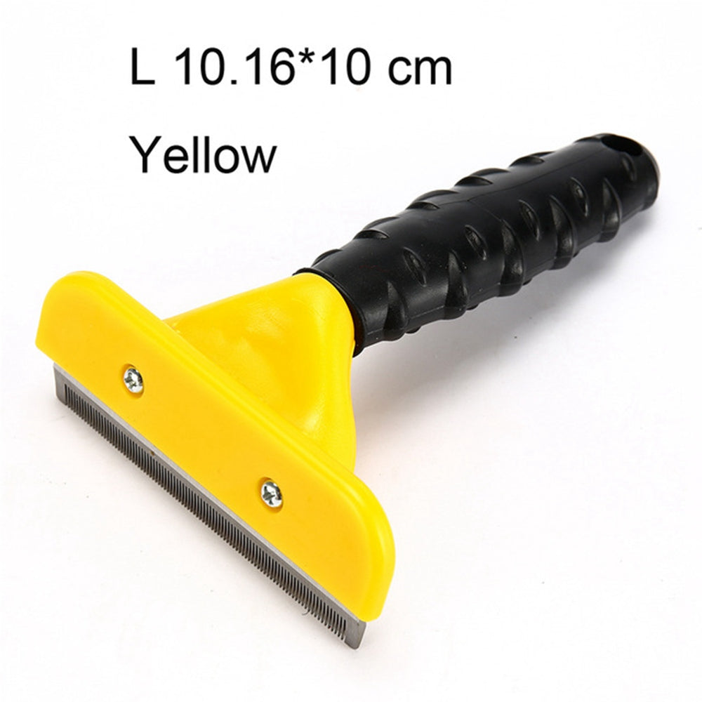 HKM-0733245 Eco-Friendly Pet Comb for Dogs and Cats ¨C Blue & Yellow Travel Brush for All Sizes