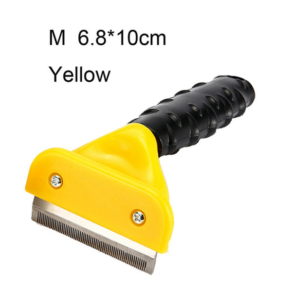 HKM-0733245 Eco-Friendly Pet Comb for Dogs and Cats ¨C Blue & Yellow Travel Brush for All Sizes